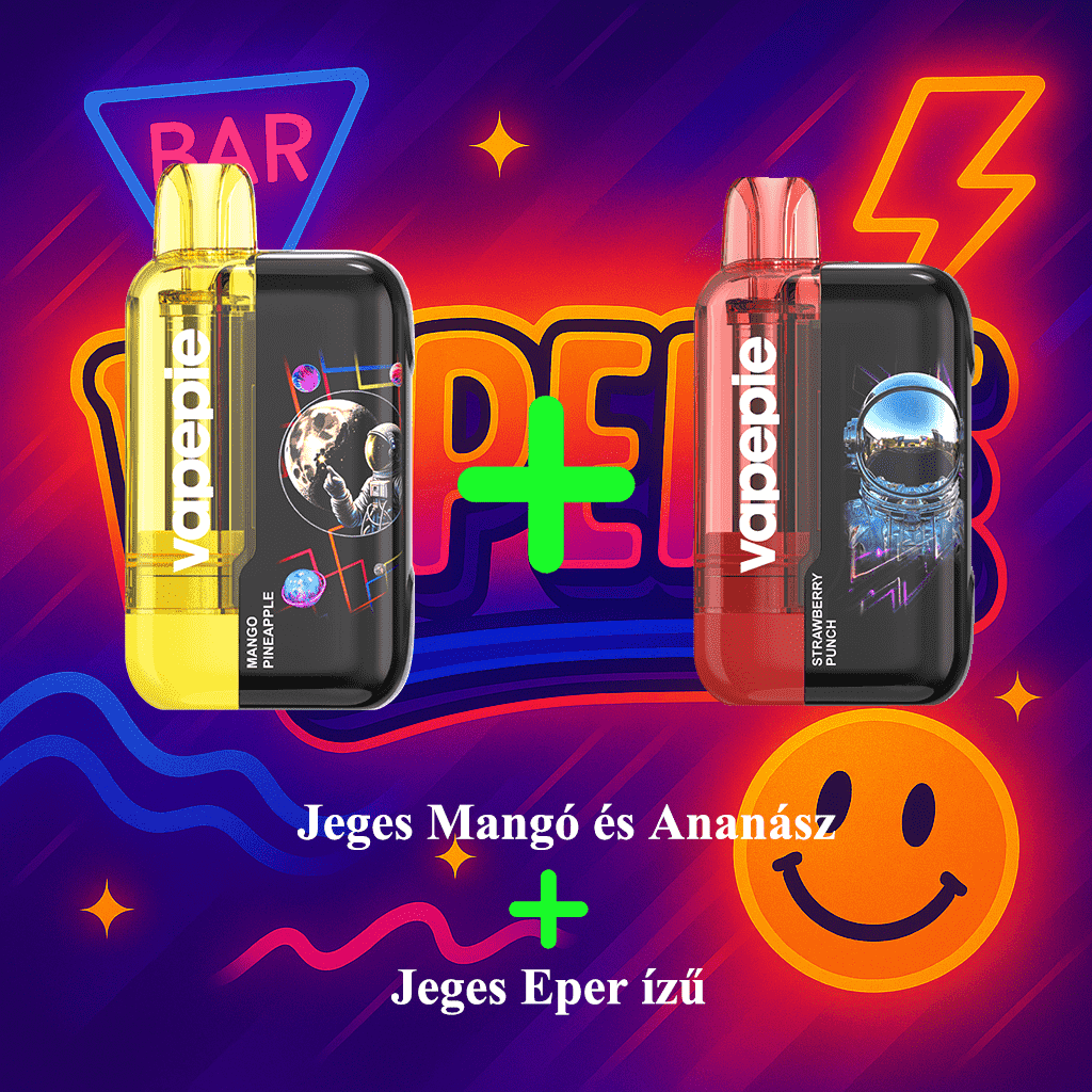 2 darabos akciós csomag（30K Jeges Eper ízű + 30K Jeges Mangó és Ananász）