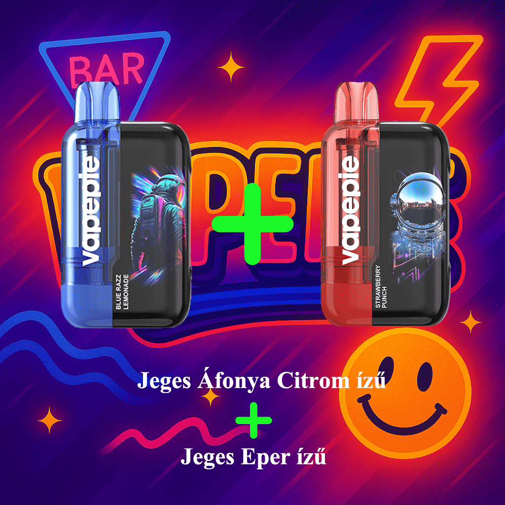 2 darabos akciós csomag（30K Jeges Áfonya Citrom ízű + 30K Jeges Eper ízű）