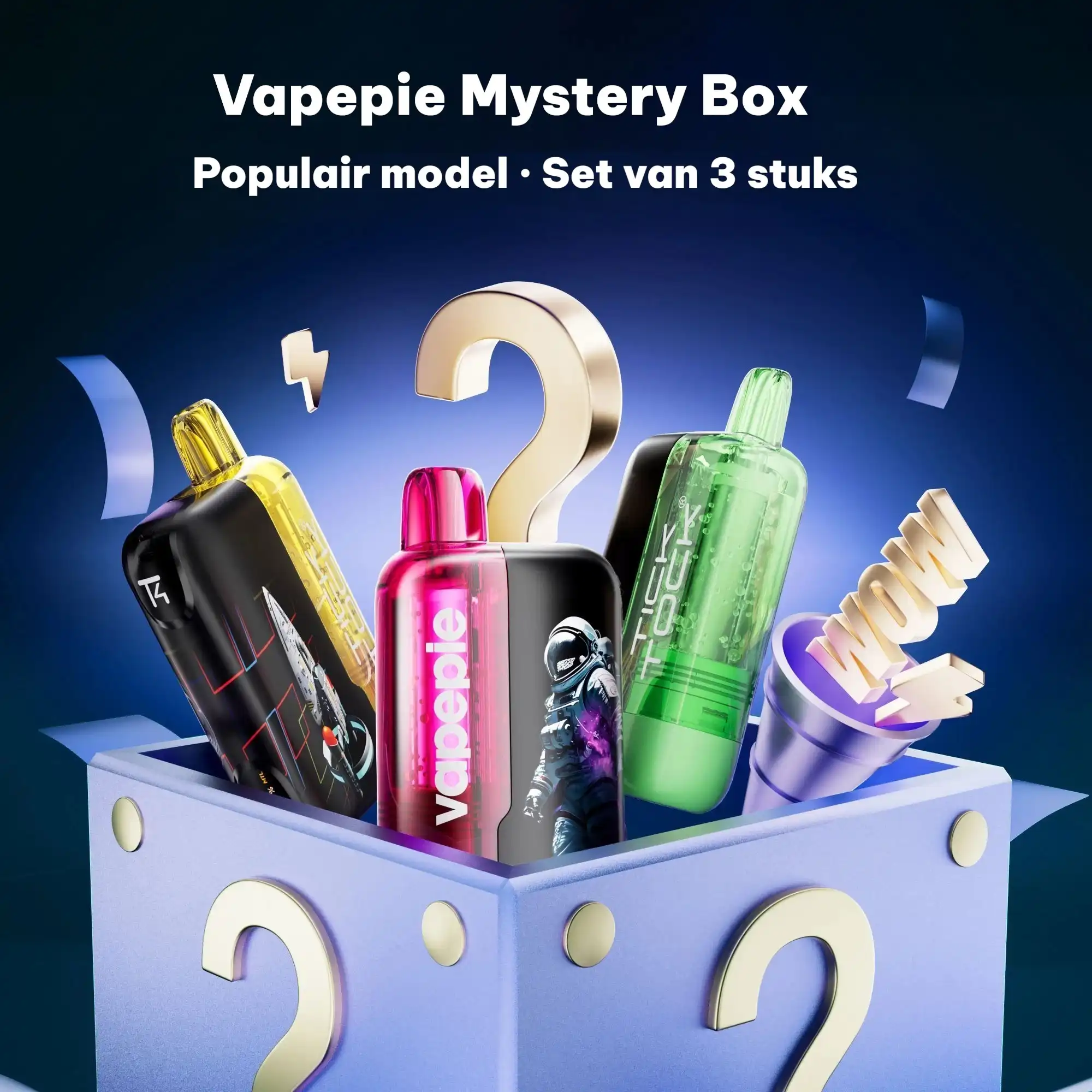 Set van 3 stuks Mystery Box – VAPEPIE x TK Ultra Phantom 30000 PUFFS