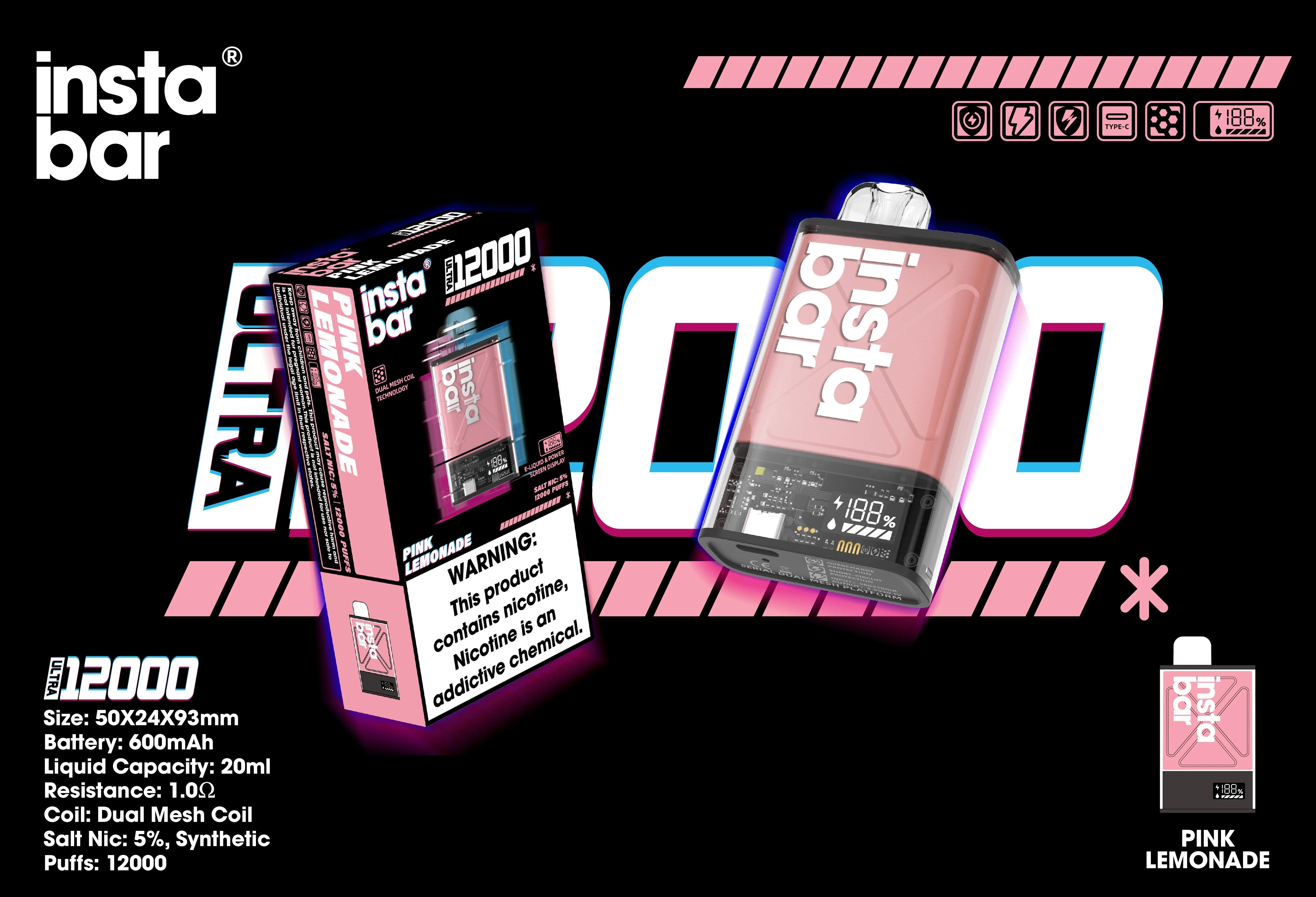 Instabar Ultra 12000 Zaciągnięć