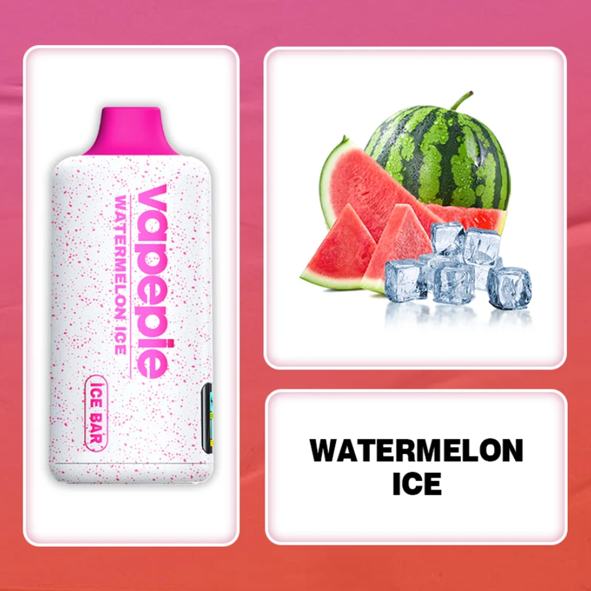 WATERMELON ICE-VAPEPIE PowerGo 9800 PUFFS