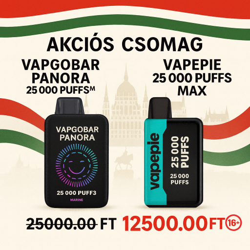 VAPEPIE 25 000 PUFFS Dupla Élmény – Kettős Vape, Kettős Élvezet!