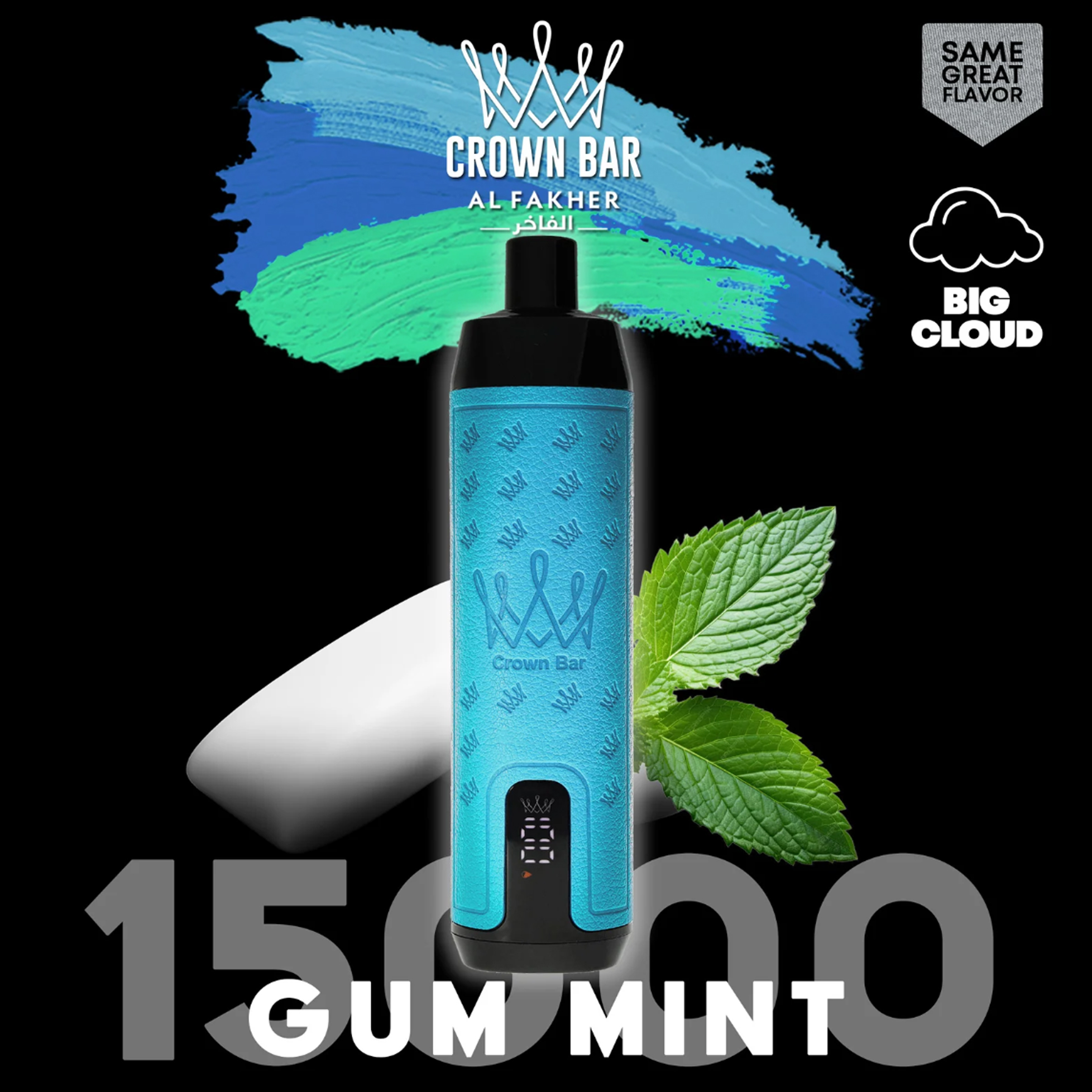 GUM MINT🔥AL FAKHER 15000 Puffs with Integrated Hookah Soundwaves-Your Perfect Vape, Lasting Longer