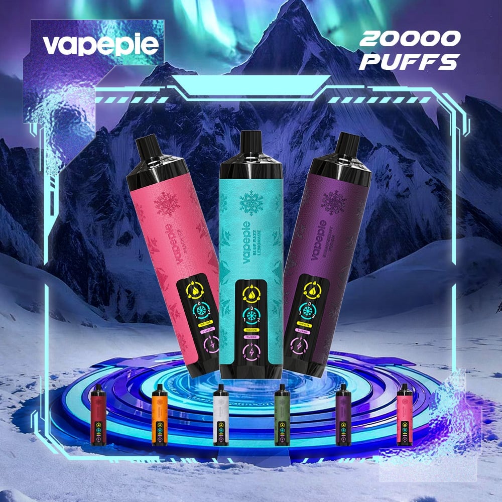 VAPEPIE AIRPUSH 20000 Slukkos Eldobható E-cigi – Hosszú Élettartamú, Vízpipás Tüdőszívás Élmény