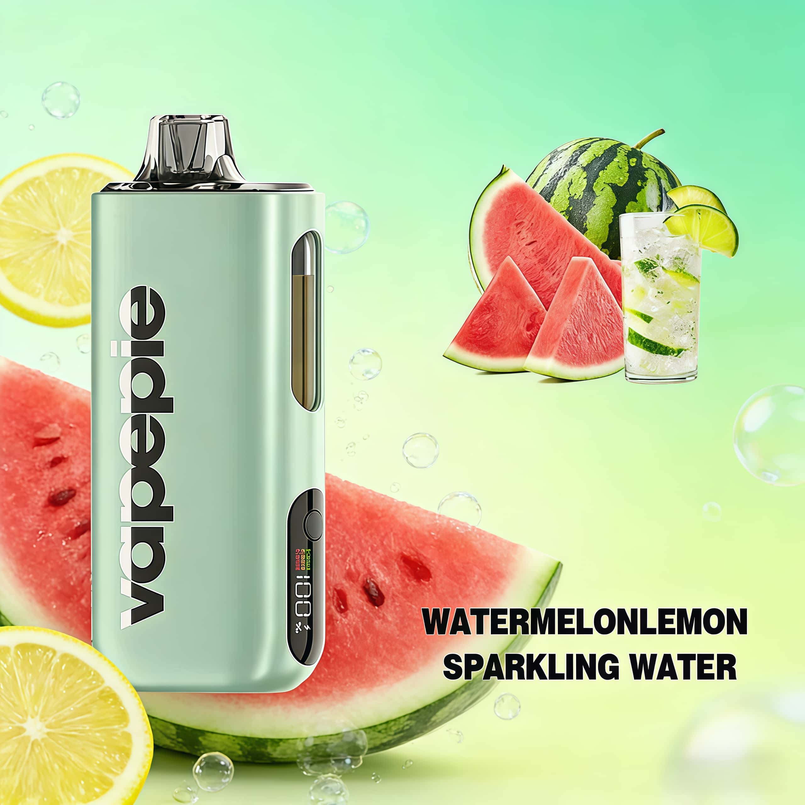 Watermelonlemon Sparkling Water | 40000 Puffs Rechargeable Disposable Vape