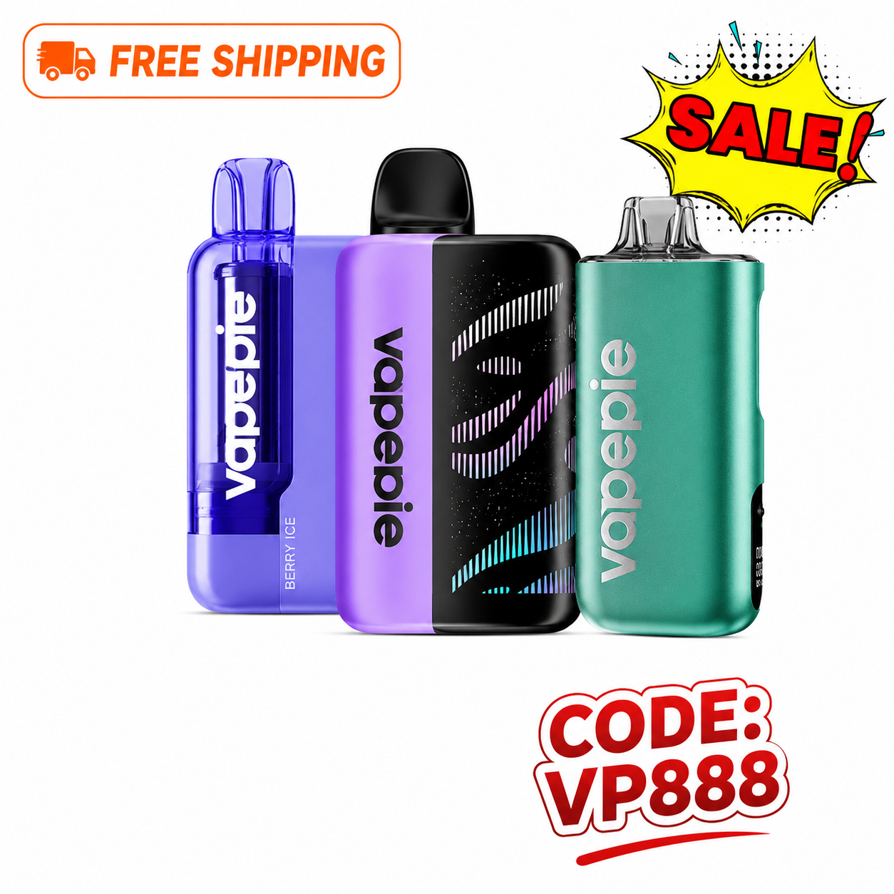 【Affordable 3-pack - 30,000+35,000+40,000 puffs】 VAPEPIE 105000 Puffs Max Cloud Max Run Disposable Vape
