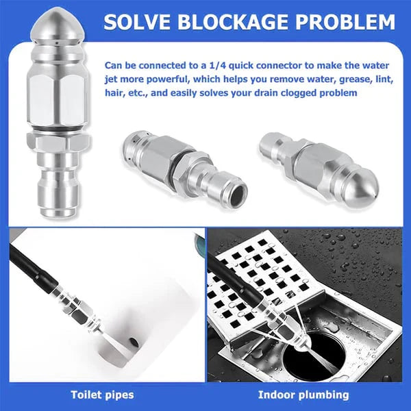 🔥LAST DAY 49% OFF -  Quick Connect Stainless Nozzle Set