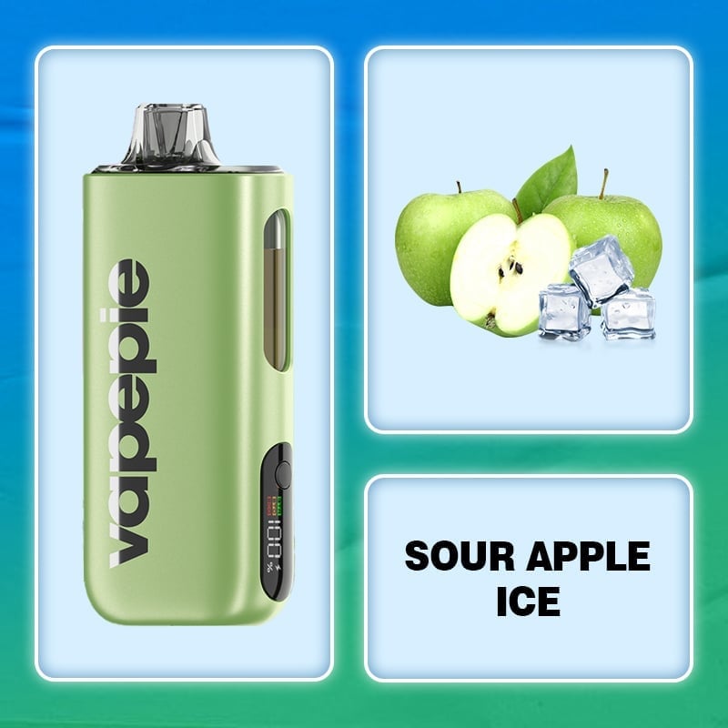 Sour Apple Ice Flavor Vape | Vapepie Max 40000 Puffs High-Capacity