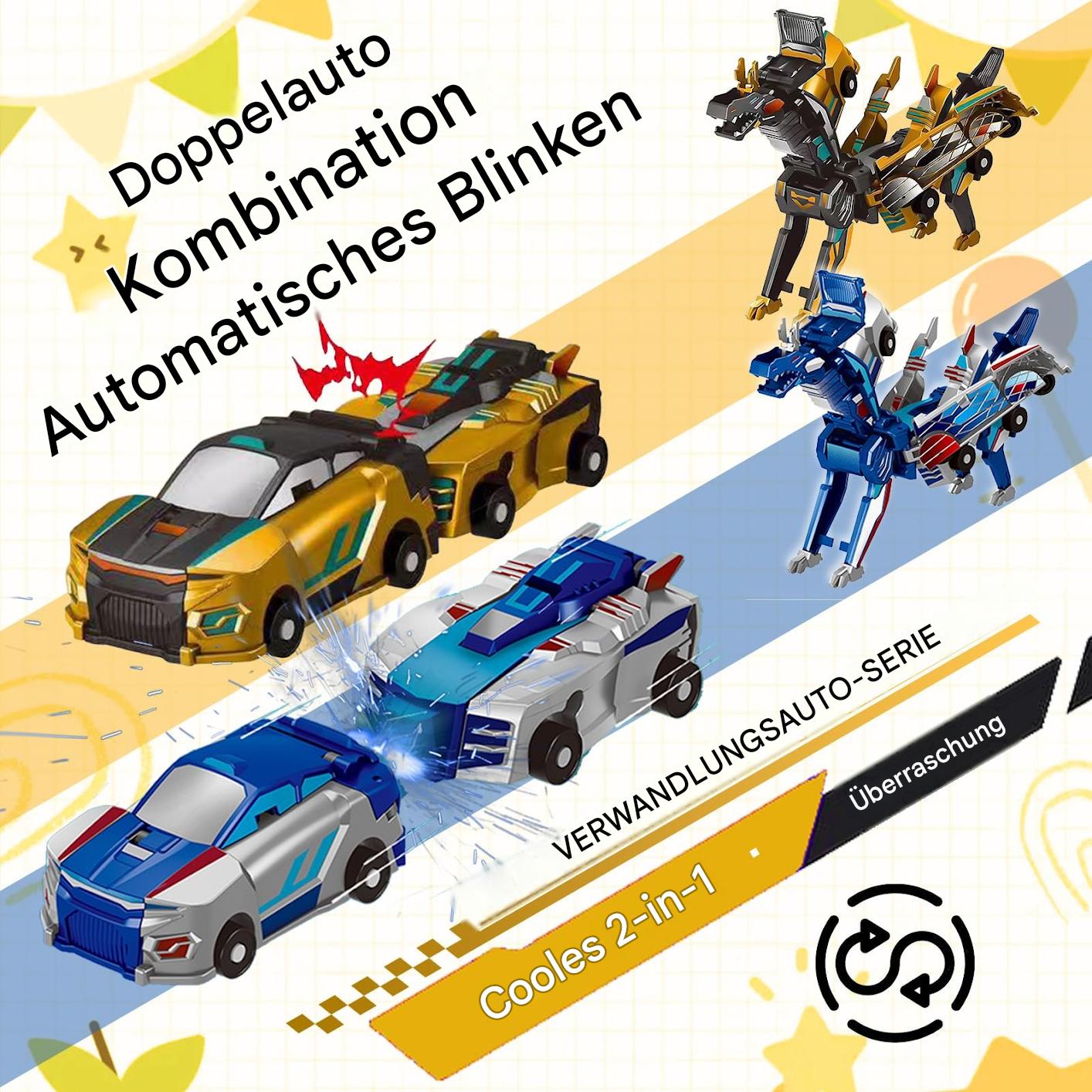 🎁✨ Kollisionsverwandelndes Dinosaurier-Auto-Spielzeug