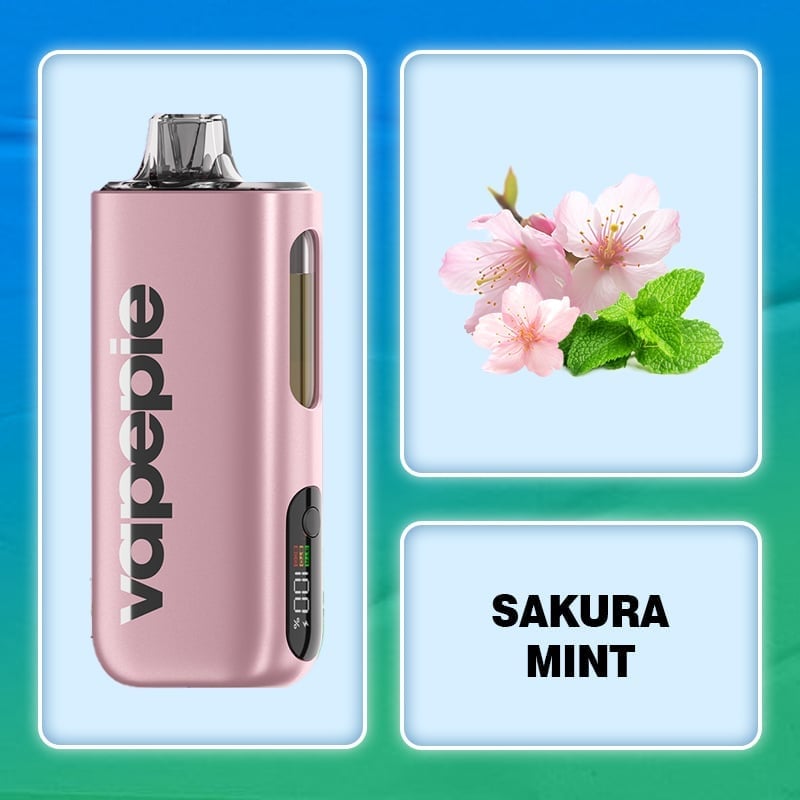 Sakura Mint Flavor Vape | Vapepie Max 40000 Puffs High-Capacity Pink
