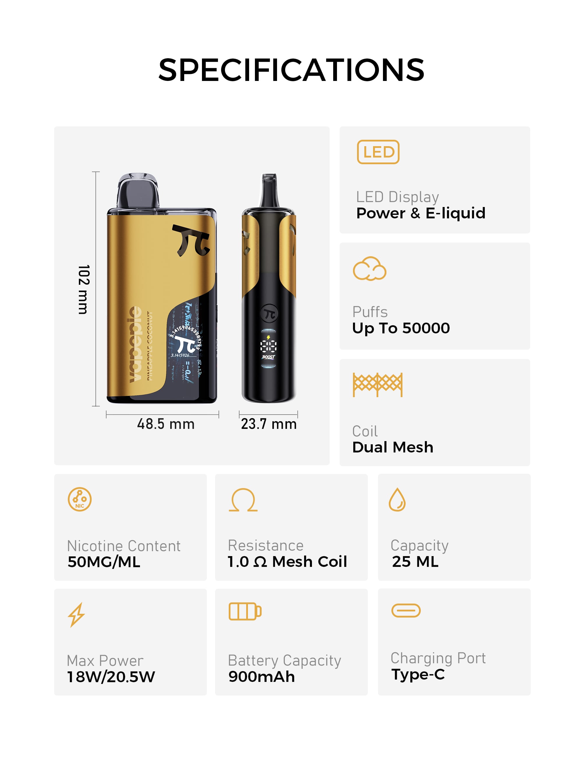Balenie produktu VAPEPIE MATRIX