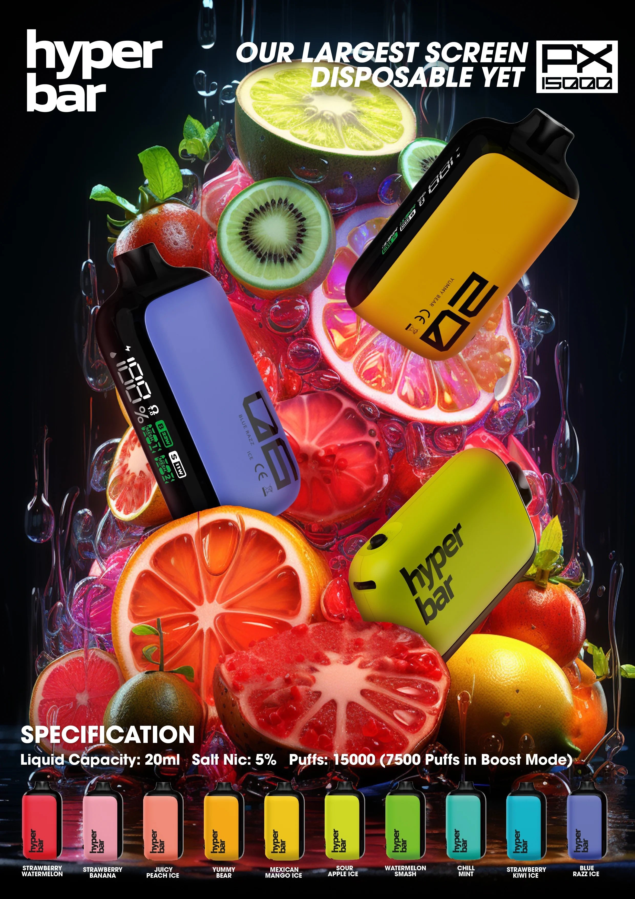 🧑‍🎄Promocja pakietu świątecznego 🎶 INSTABAR Hyperbar PX15000 PUFFS – Ulubiony wybór w Polsce! 🏆