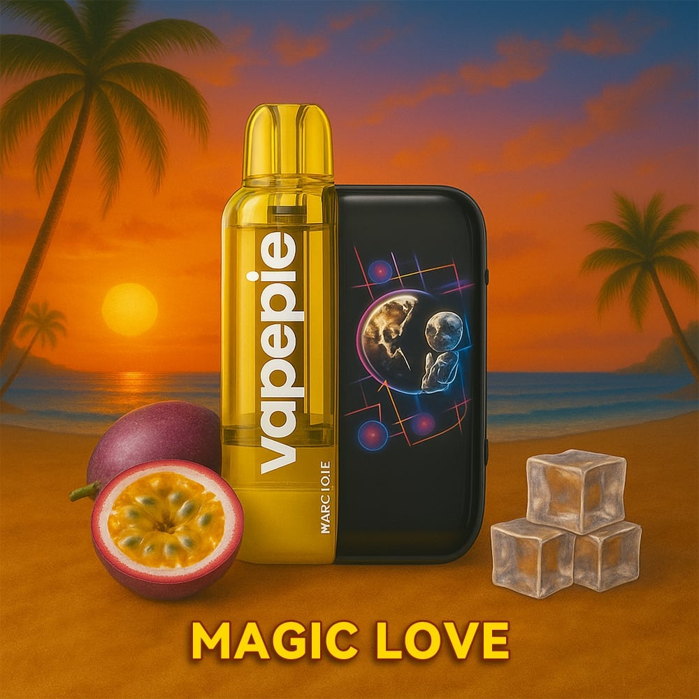 Mágikus szerelem🔥Vapepie Ultra Phantom 30000 Szívás - Tick Tock Limitált LED Éjfény-Edition