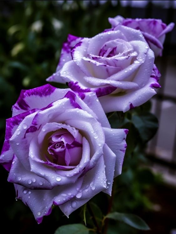 Rare Tricolor Rose 'Watercolor'