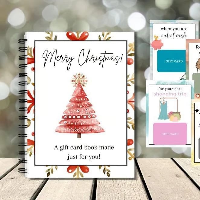 Meridust™ DIY Christmas Gift Card Album Book