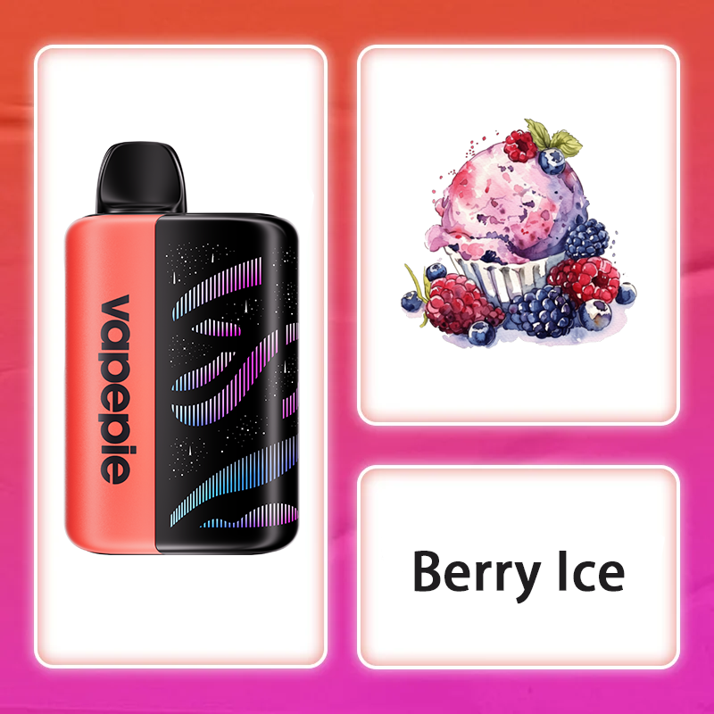 Berry Ice Flavor Vape | Vapepie 35000 Puffs Galactic Gleam