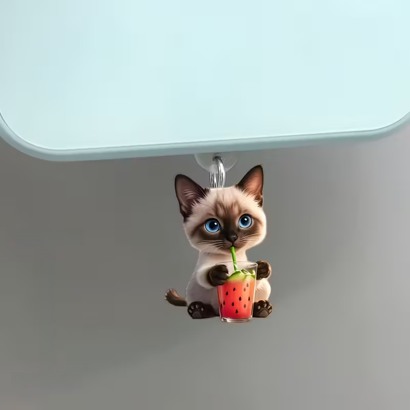 🐱🍉 Cute Kitty Phone Dust Plug Charm