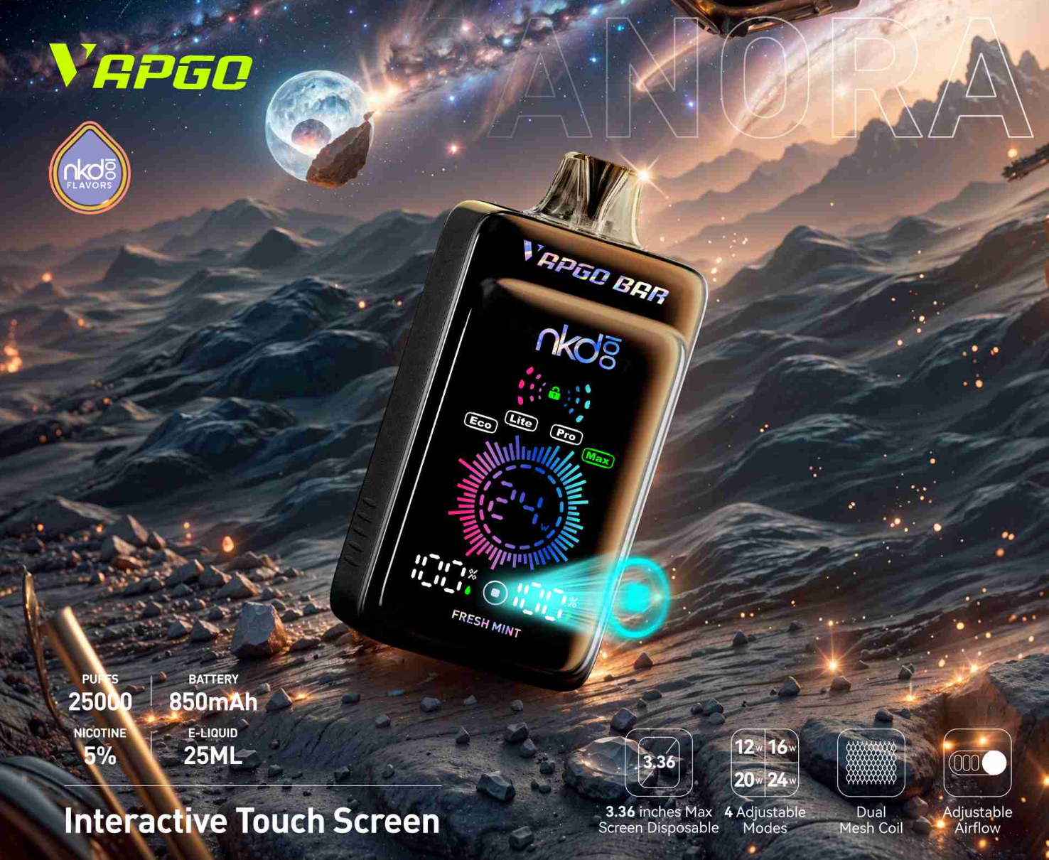 VAPGOBAR PANORA 25000 PUFFS MAX