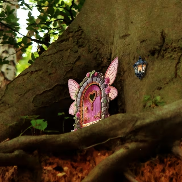 🧚‍♂️🌸 Enchanted Fairy Garden Door Decor – Create a Magical Entryway! ✨