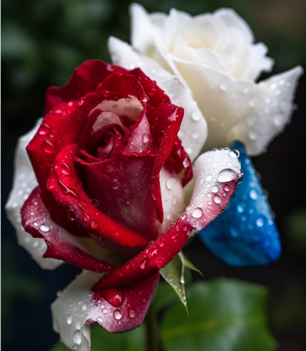Rare Three-color Rose Seeds For Home Potted Garden