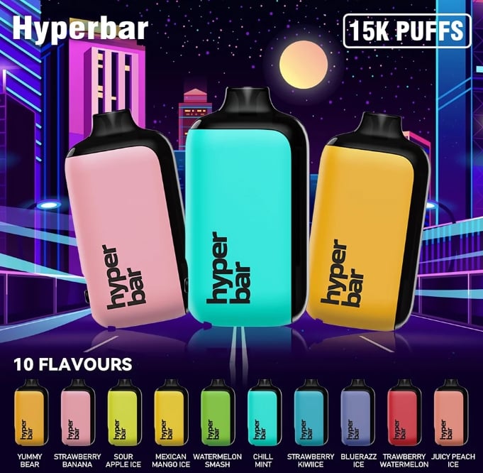 Hyperbar PX 15000 PUFFS - Erőteljes és frissítő BOOST mód