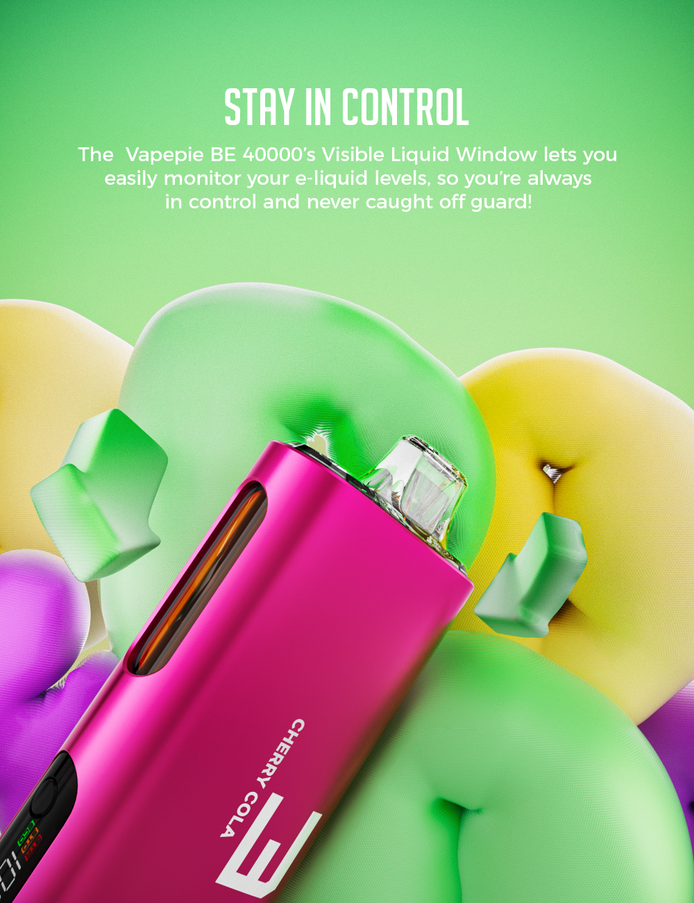 Žena drž&iacute; jednor&aacute;zovou e-cigaretu VAPEPIE Max 40000 &scaron;luků s kovov&yacute;m tělem