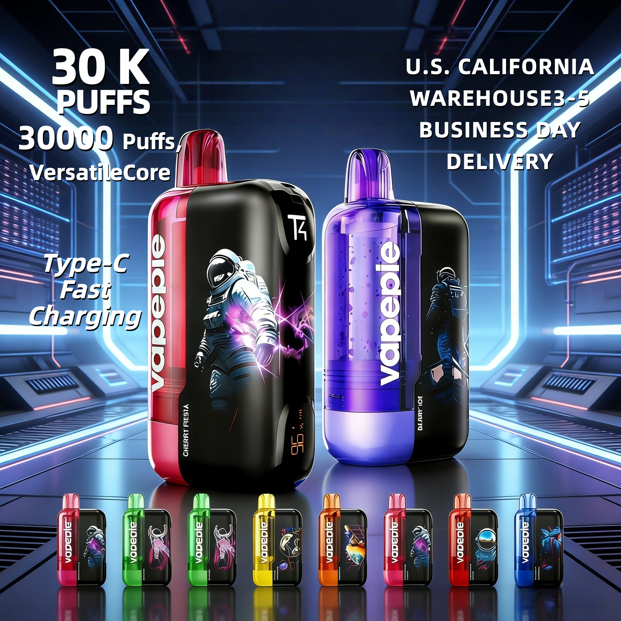 【USA】Vapepie Ultra Phantom 30000 Puff Disposable Vape | U.S. Warehouse Fast Delivery