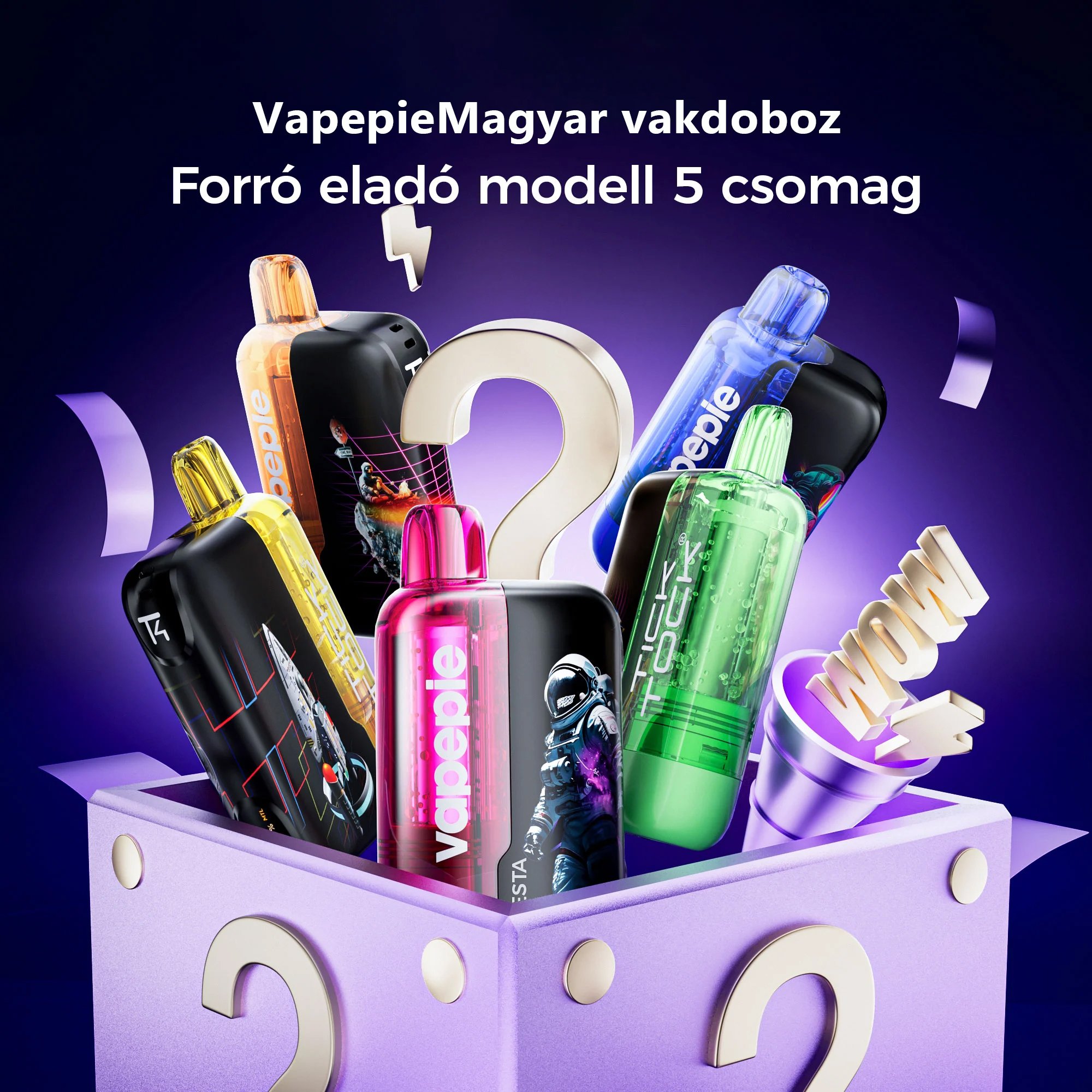 3 db🎁Véletlenszerű csomag – ismétlődő Ízválaszték nélkül🔥Vapepie Ultra Phantom 30000 Szívás