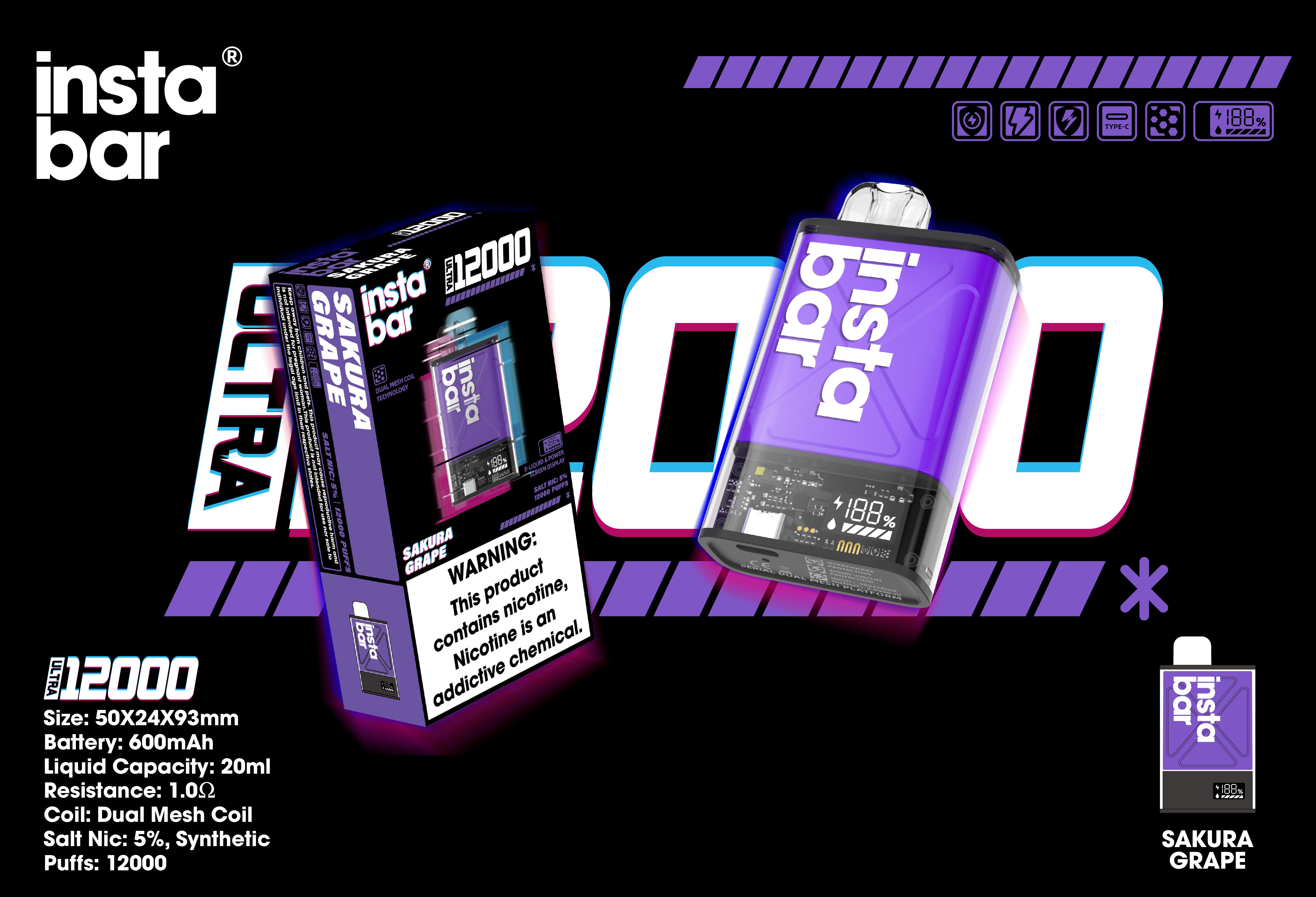 🧑‍🎄 Promocja świątecznego pakietu prezentowego 🎶 INSTABAR IU12000 PUFFS – najpopularniejszy wybór w Rzymie! 🏆🎄