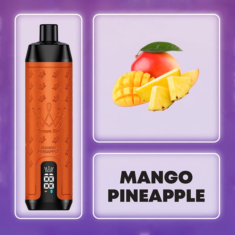 💥Akcia 1+1 ZADARMO!🔥AL FAKHER 12000 PUFFS Crown Bar - MANGO A ANANAS