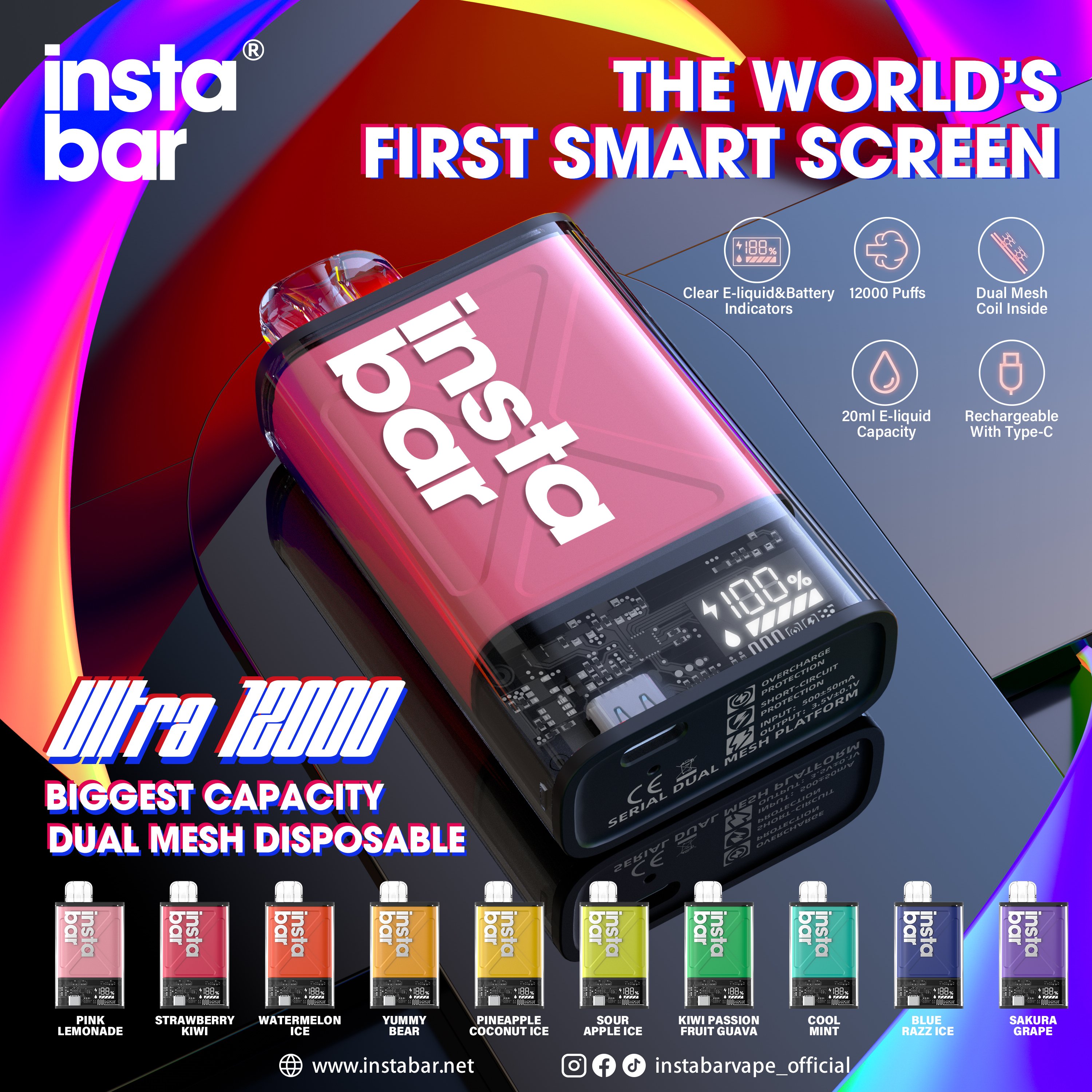 🧑‍🎄 Promocja świątecznego pakietu prezentowego 🎶 INSTABAR IU12000 PUFFS – najpopularniejszy wybór w Rzymie! 🏆🎄