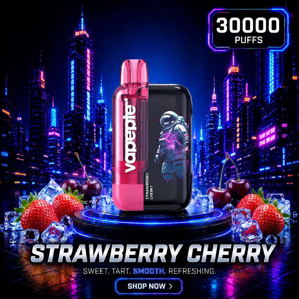 Strawberry Cherry丨30000 Puffs Rechargeable Disposable Vape