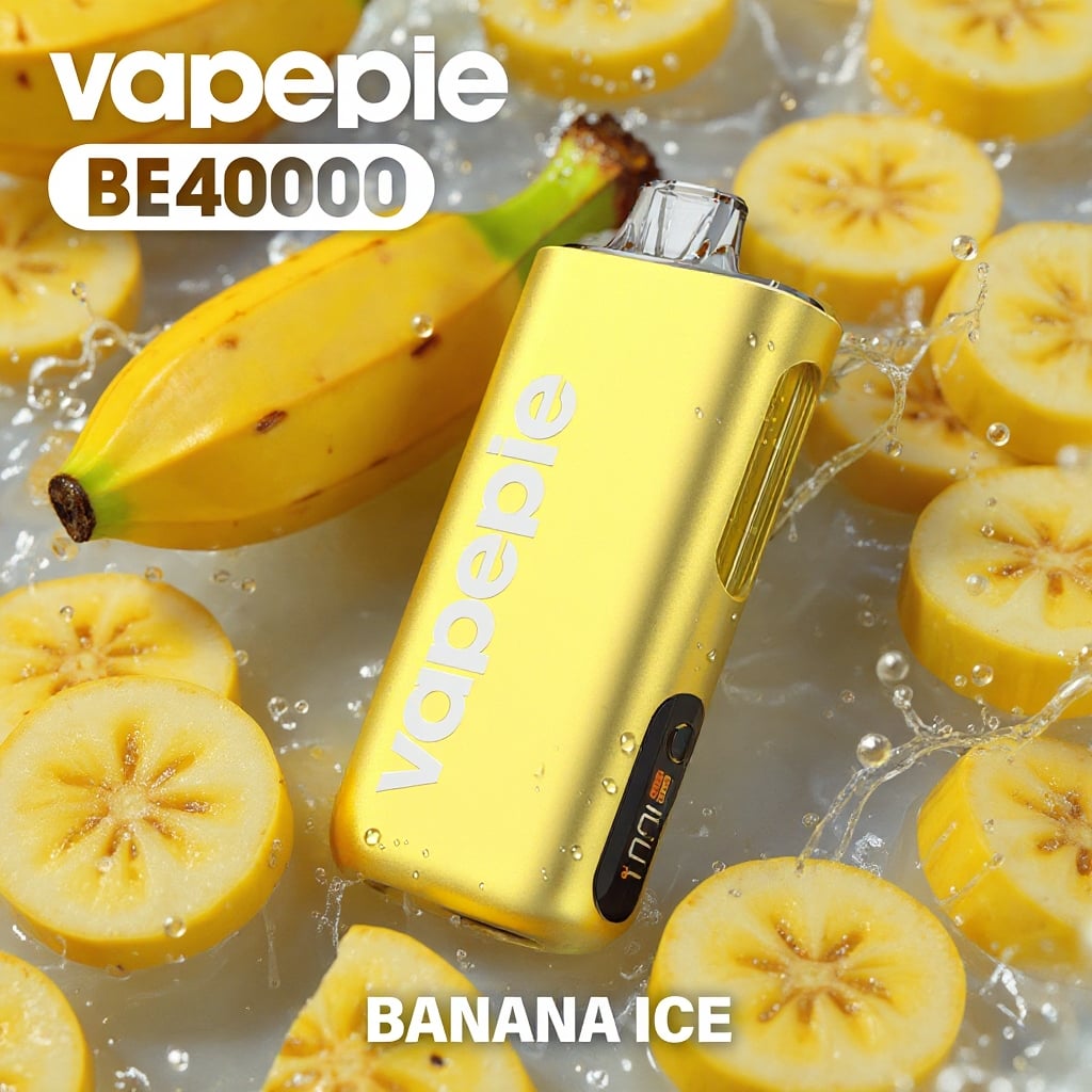 Bananowa zamieć lodowa & VAPEPIE Max 40000 PUFFS