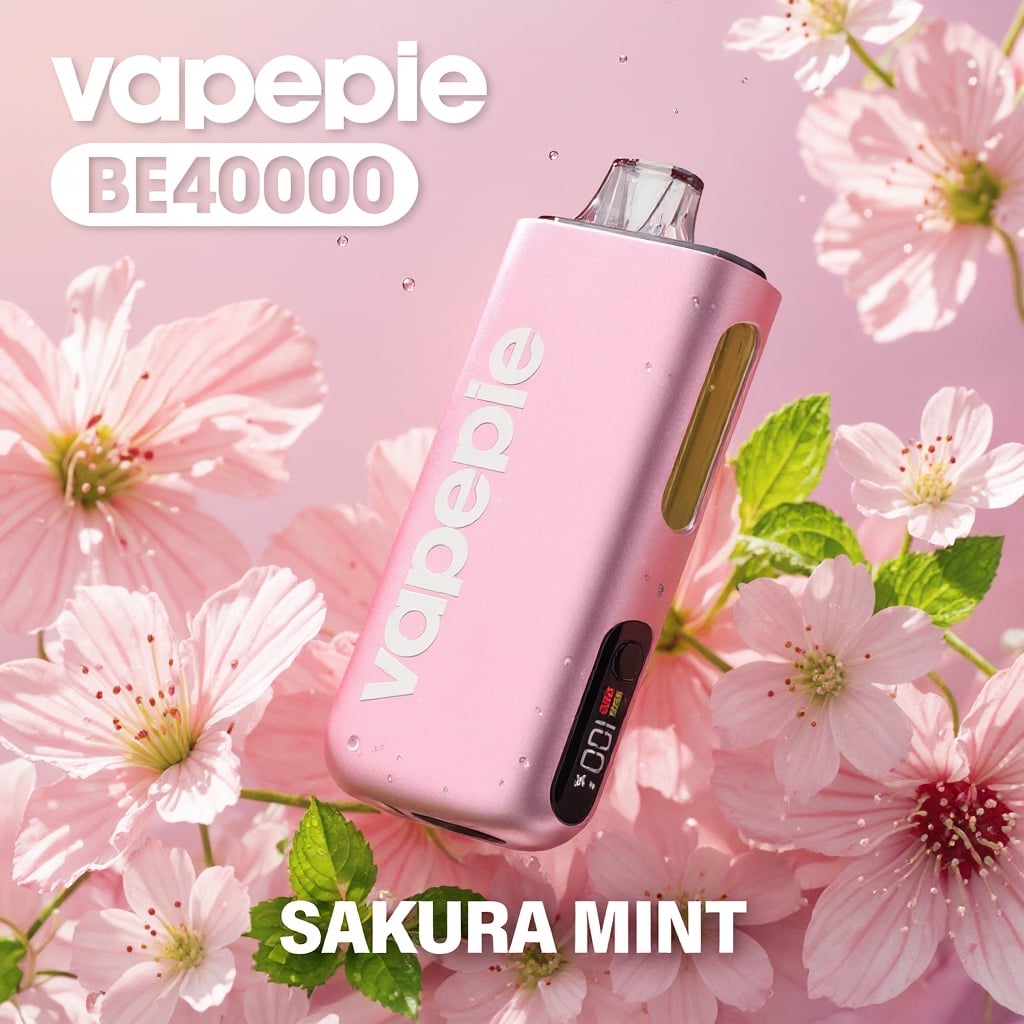 Sakura-mięta & VAPEPIE Max 40000 PUFFS