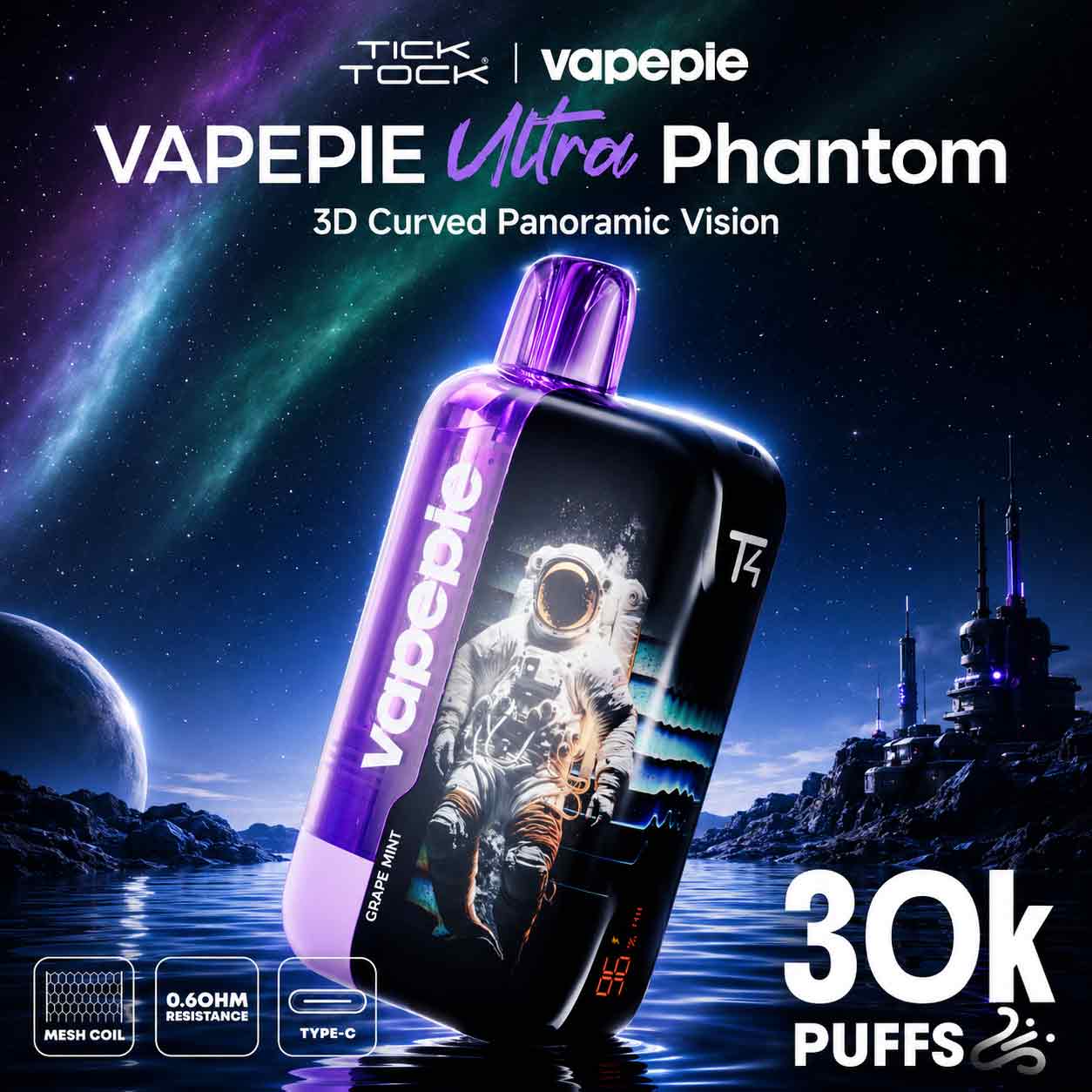 Vapepie 30000 Ultra - Áfonya-rágógumi