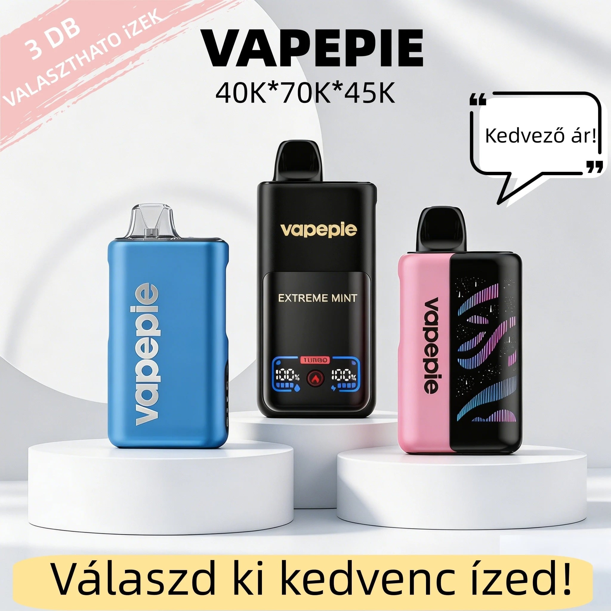 🎁 Top Csomag (3 db) · 155 000 puffs · Új Kollekció 2026 ✨