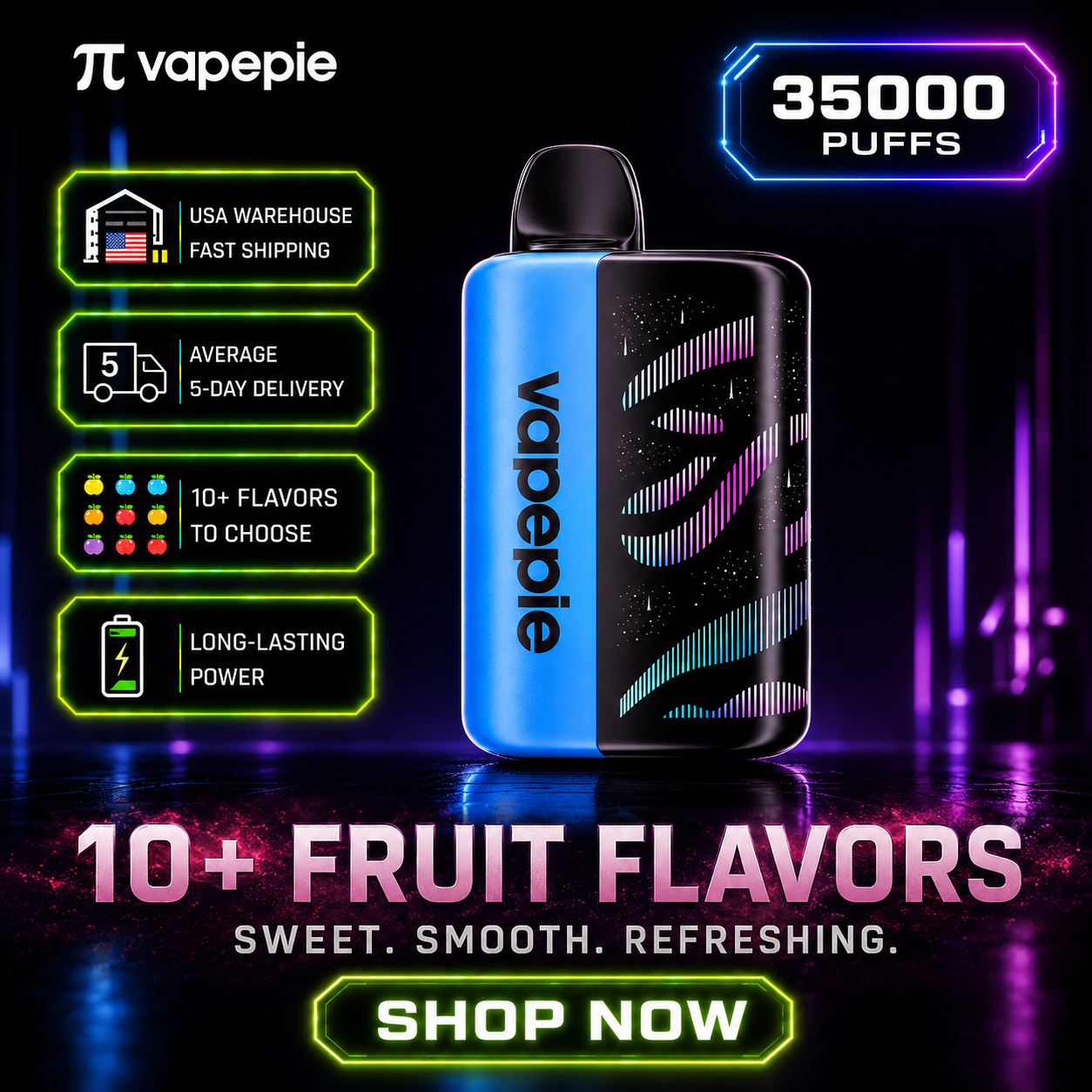 Orange Ice | 35000 Puffs Rechargeable Disposable Vape