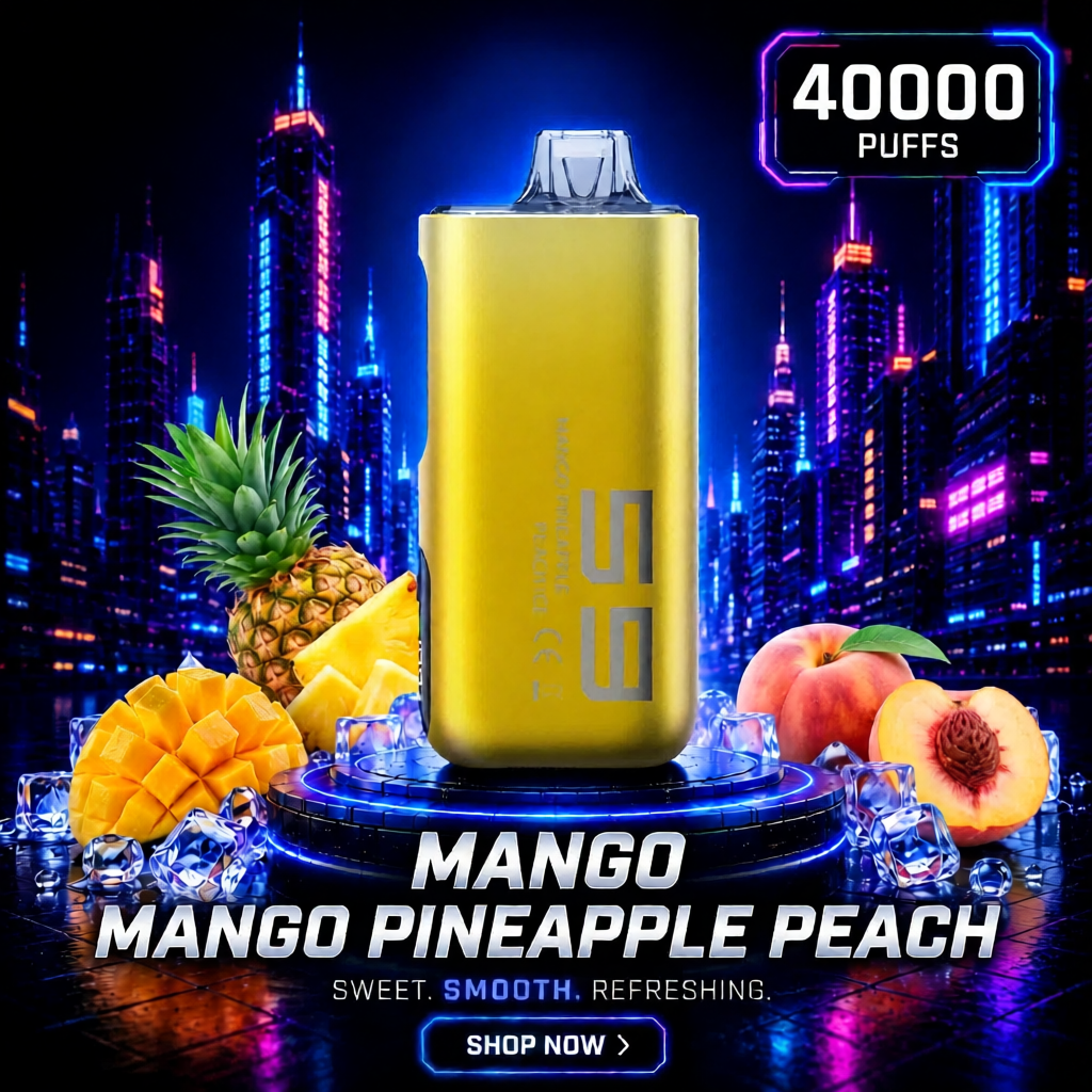 Mango Pineapple Peach | 40000 Puffs Rechargeable Disposable Vape