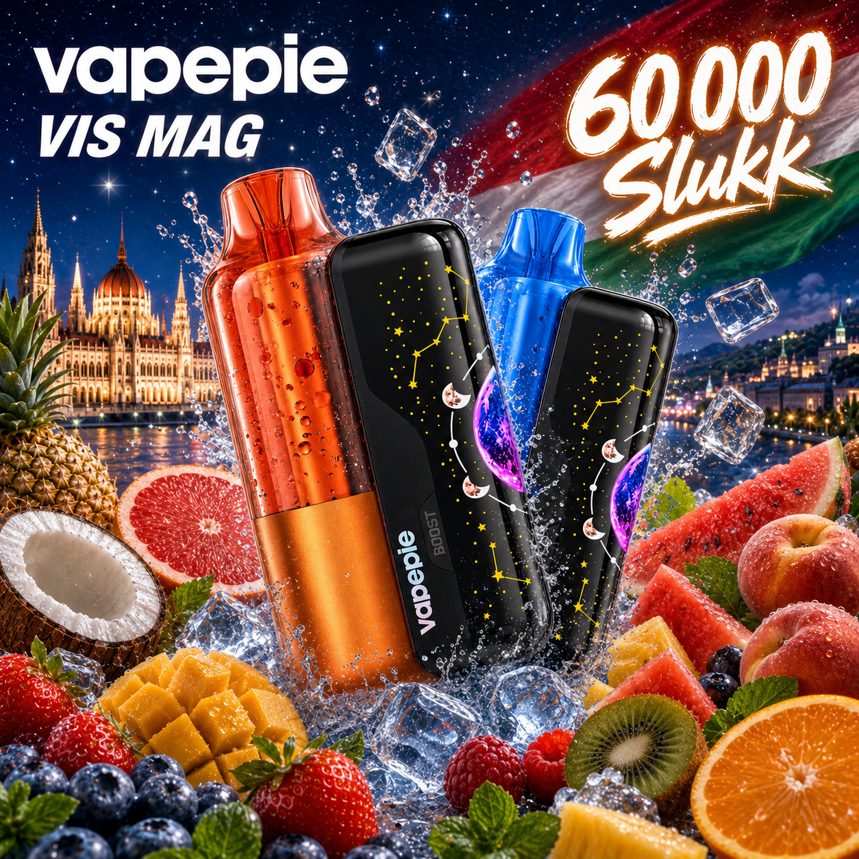 🚀 ÚJ ÉRKEZÉS:VAPEPIE VIS MAG 60 000 Slukk--A JÖVŐ TALÁLKOZIK A MÁGNESES ERŐVEL
