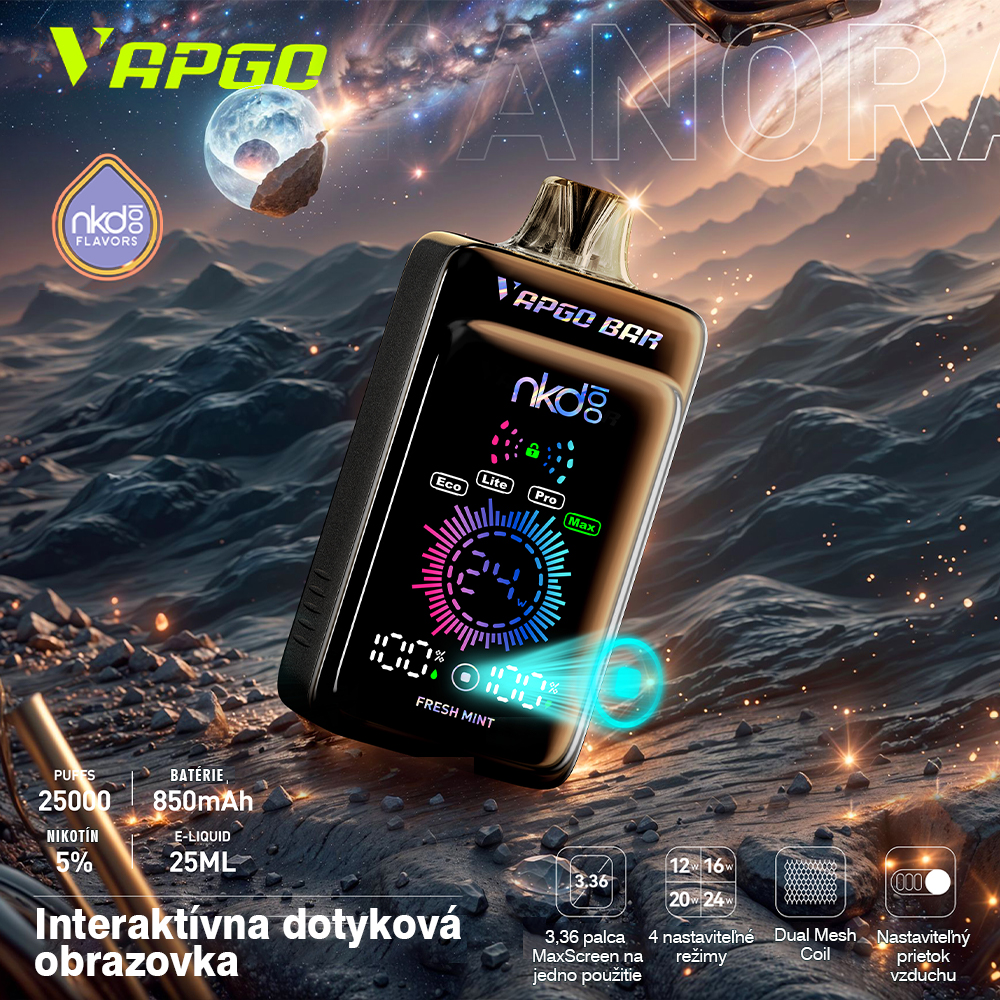💥Akcia 1+1 ZADARMO!✨Vapgobar Panora 25000 PUFFS
