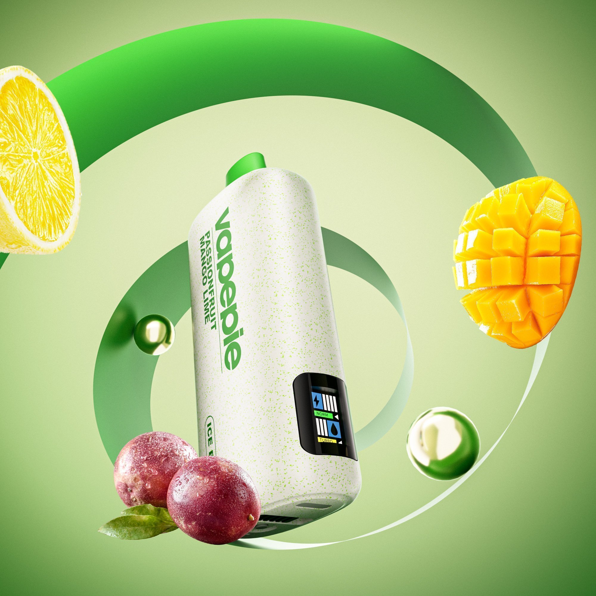 PASSIONFRUIT MANGO LIME-VAPEPIE PowerGo 9800 PUFFS