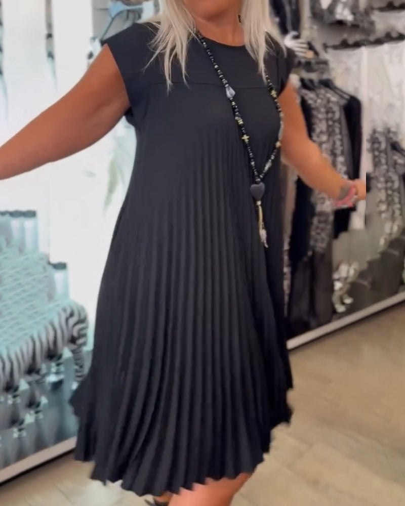 Alora | Pleated Chic Dress