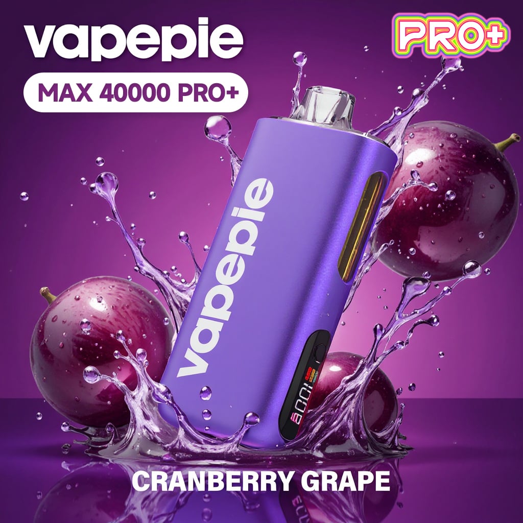 ⭐⭐⭐⭐⭐ VAPEPIE Max 40000 PRO - ulepszony jednorazowy e-papieros o większej pojemności i silikonowym ustnikiem