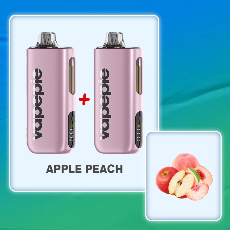 （2-20 szt）Jabłko-brzoskwinia & VAPEPIE Max 40000 PUFFS Disposable Vape Kit