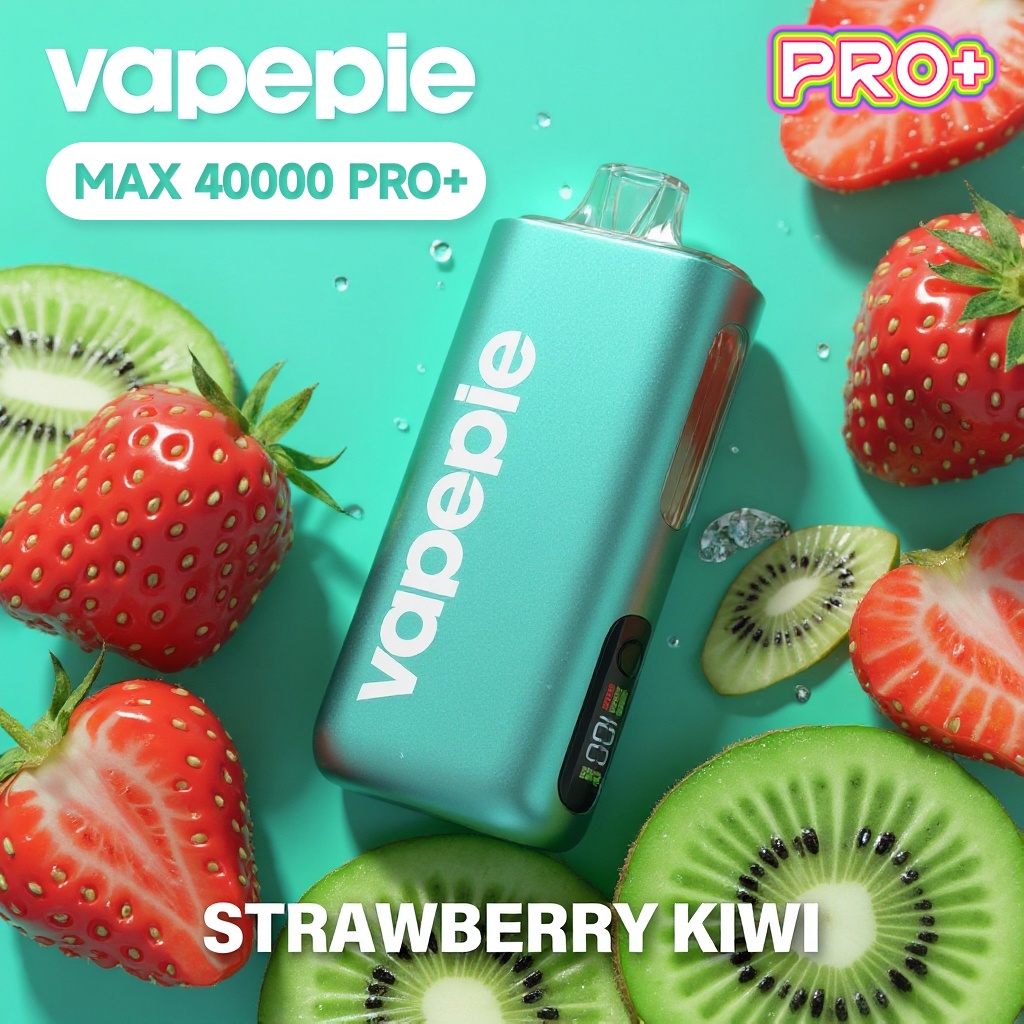 ⭐⭐⭐⭐⭐ VAPEPIE Max 40000 PRO - ulepszony jednorazowy e-papieros o większej pojemności i silikonowym ustnikiem