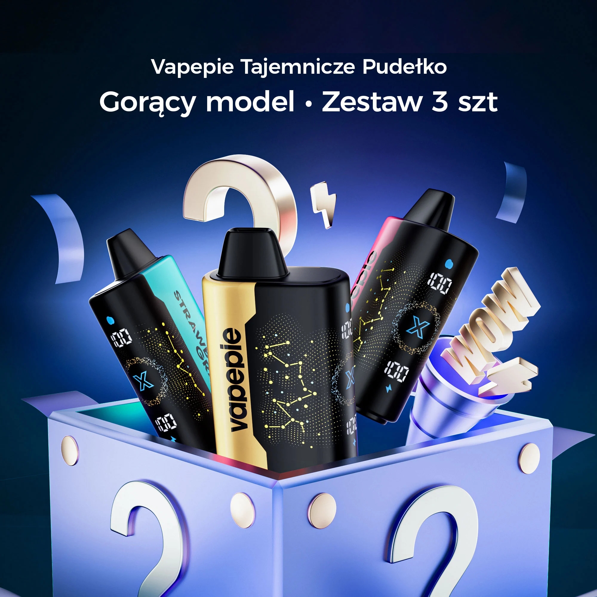💥3-częściowy Pudełko Niespodzianka – VAPEPIE 25000 PUFFS
