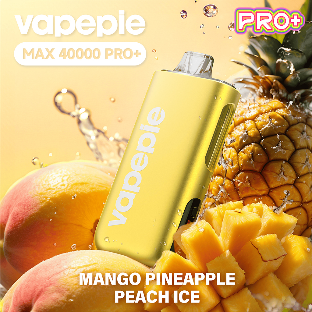 ⭐⭐⭐⭐⭐ VAPEPIE Max 40000 PRO - ulepszony jednorazowy e-papieros o większej pojemności i silikonowym ustnikiem