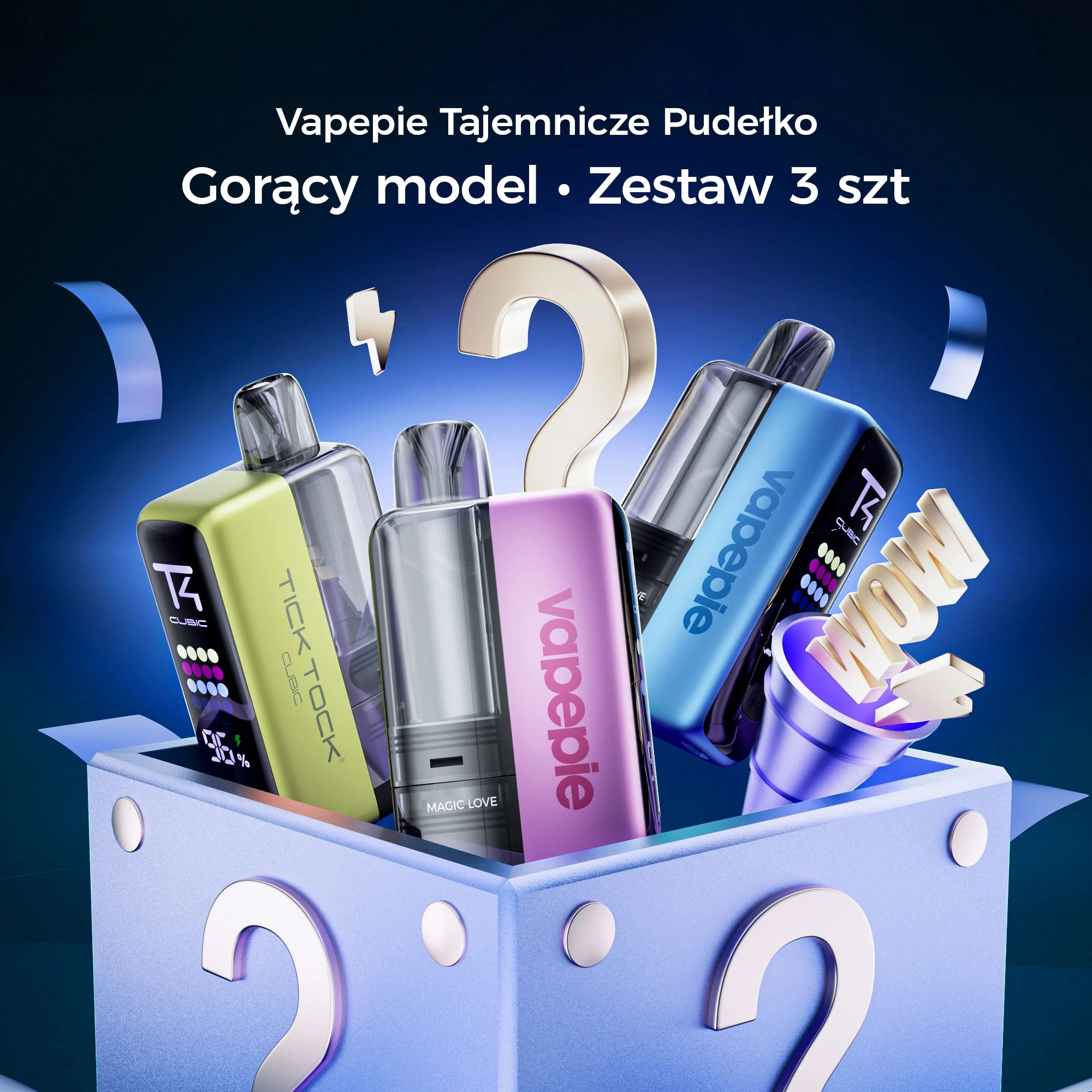 💥3-częściowy Pudełko Niespodzianka – VAPEPIE x TK Ultra X 15000 PUFFS
