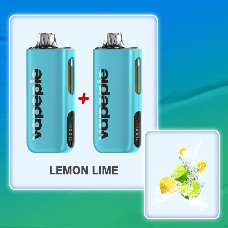 （2-20 szt）Cytrynowo-limetkowy & VAPEPIE Max 40000 PUFFS Disposable Vape Kit