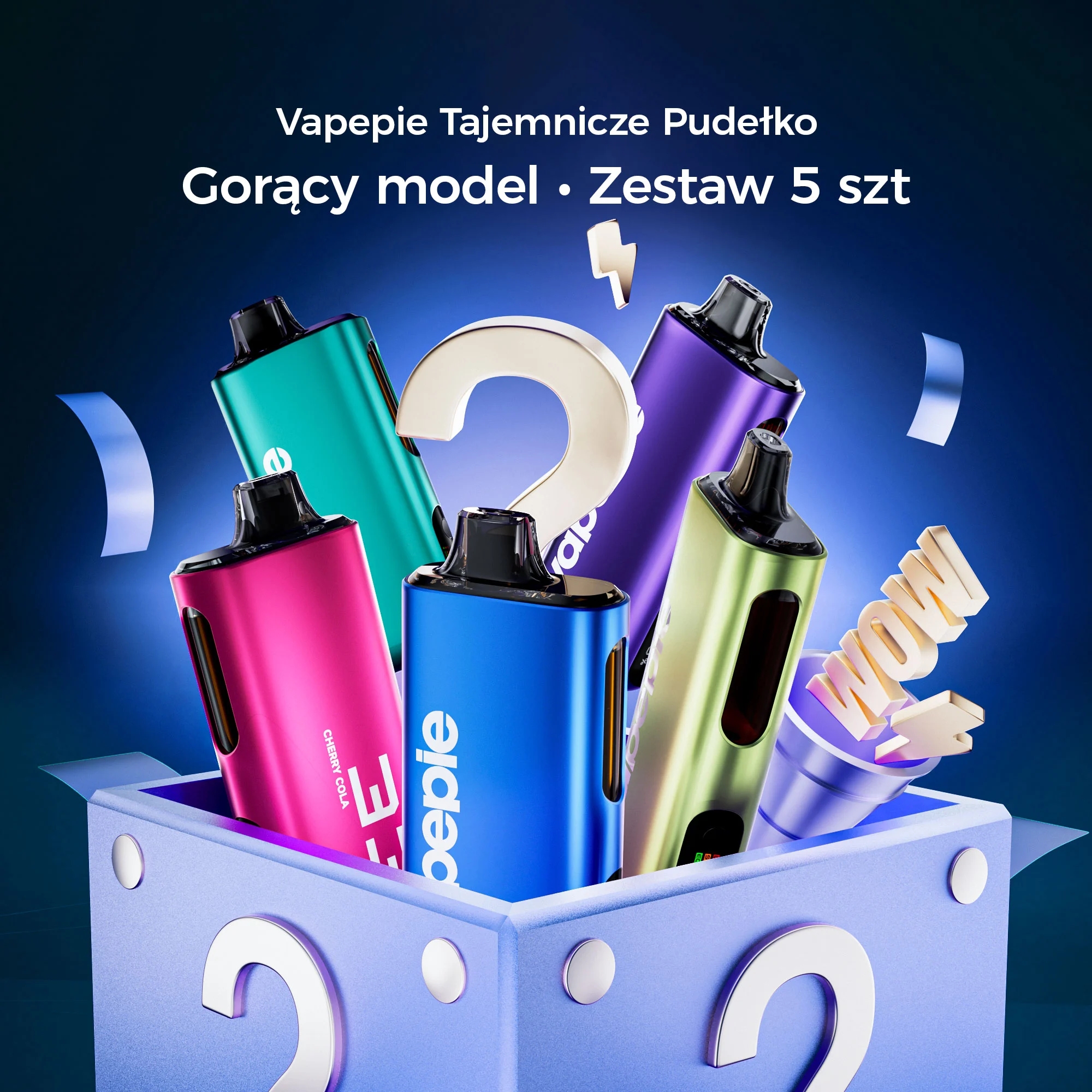 🎁5-częściowy Pudełko Niespodzianka – VAPEPIE Max 40000 PUFFS